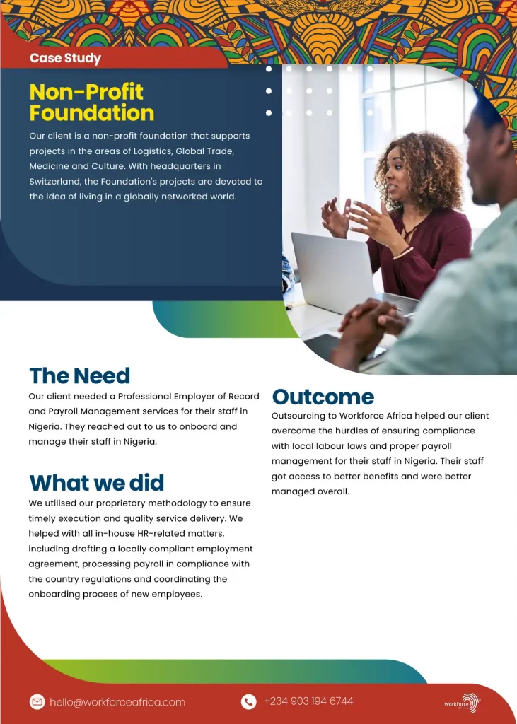 case study Non-Profit foundation cover image